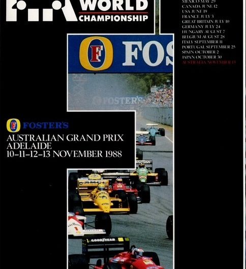 1988 Australian Grand Prix programme