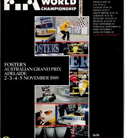 1989 Australian Grand Prix programme