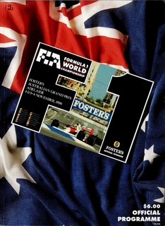1990 Australian Grand Prix programme