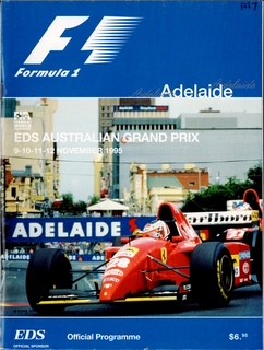 1995 Australian Grand Prix programme