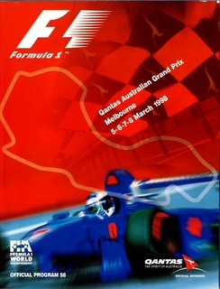 1998 Australian Grand Prix programme