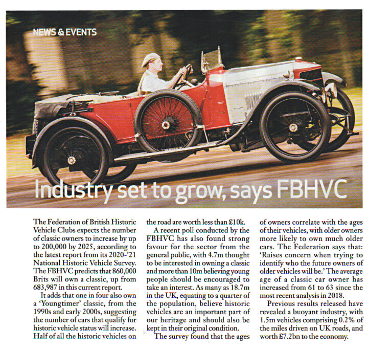 Huge Growth in Classic Vehicle Ownership - Australian Motor Heritage